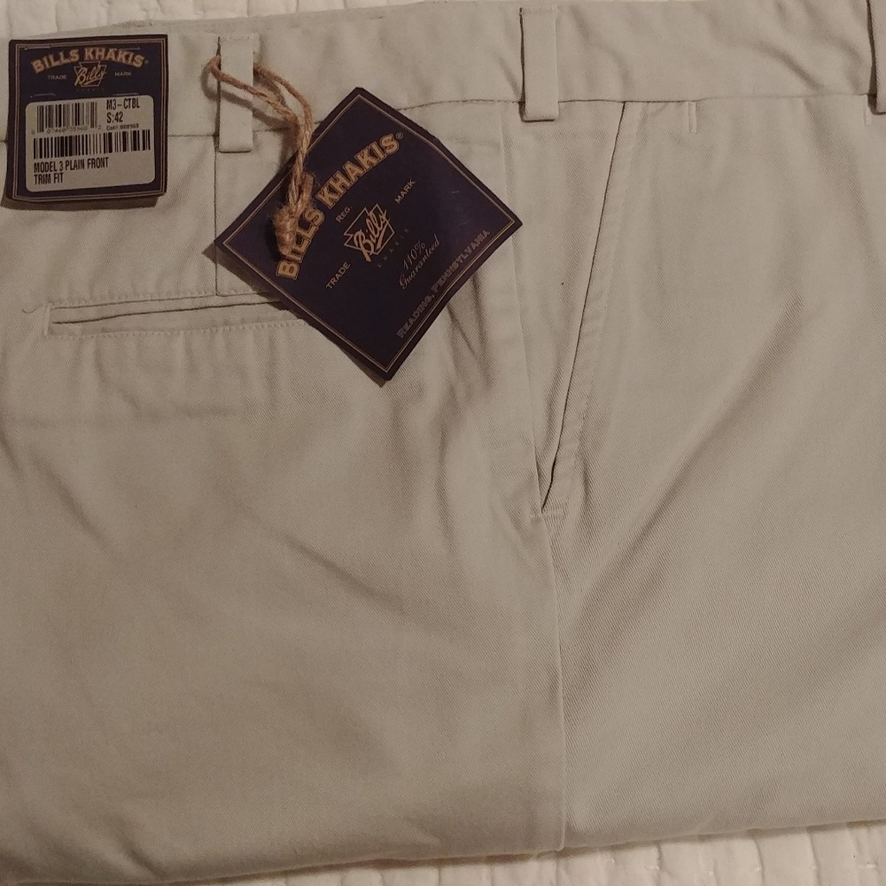 Bills Khakis Plain Front M3 Tan 42